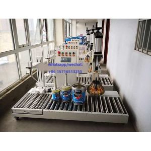 Semi Automatic Paint Filling Machine High Viscosity Chemical Lubricants Paint