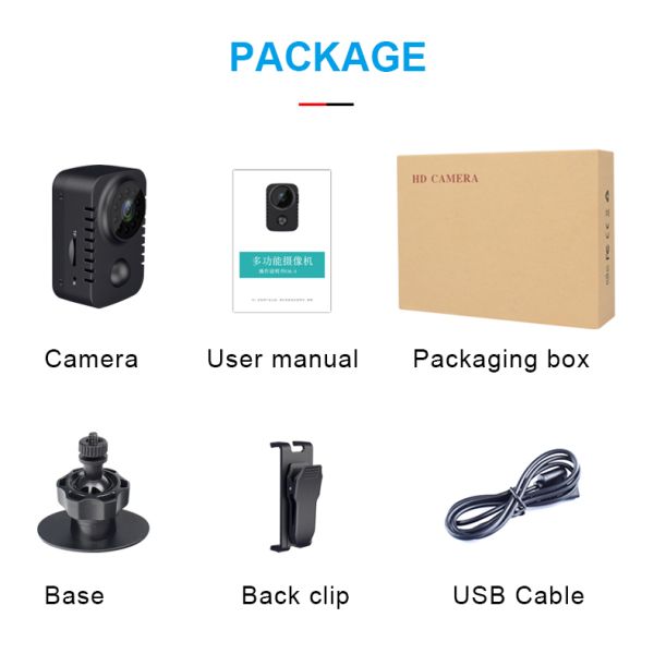 Mini Recording Camera M29 – 1080P HD Body Camera with Motion Detection, PIR Sensor, Long Battery Life – No WiFi Required