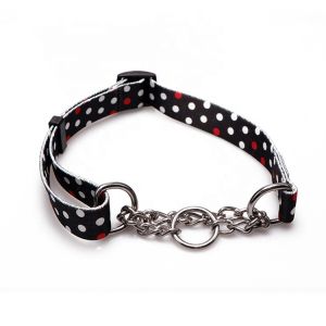 Polyester Personalized Pet Collars Adjustable Buckle Chain Pet Dog Collar