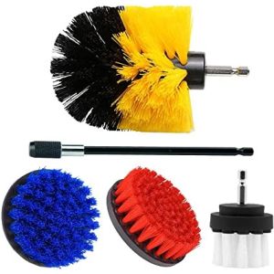 5Pcs Drill Cleaning Brush Attachment Polypropylene Power Scrubber Kit