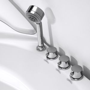 M3135 Massage Acrylic Whirlpool Bathtub Alkali Free Pure Sanitary Grade