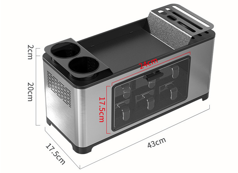 Dustproof 43cm Length Steel Kitchen Basket Rack For Seasoning