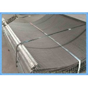 Quality 45# Steel Woven Mining Screen Mesh Galvanized / Painted Surface Treatment for sale