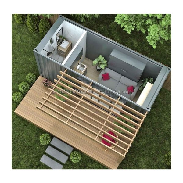 Buy Customizable Design Modern EU 20ft Wooden Prefabricated House Garden Tiny Independent Apartment at wholesale prices