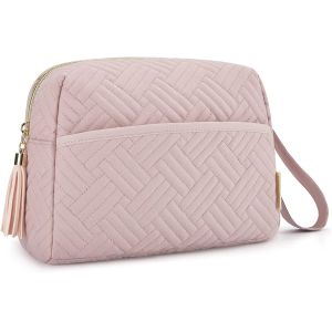 Toiletry Smooth Zipper Cosmetic Bag Water Resistant For Travel
