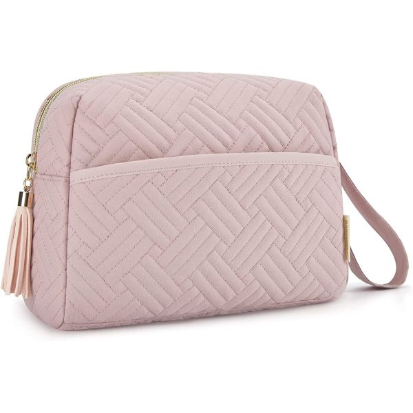 Buy Convenient Handle Makeup Travel Zipper Pouch Water Resistant Toiletry Bags at wholesale prices