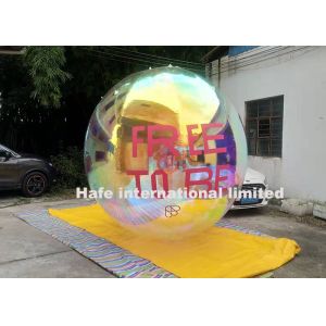 5ft Reflecting Giant Silver Inflatable Mirror Ball For Exhibition Booth