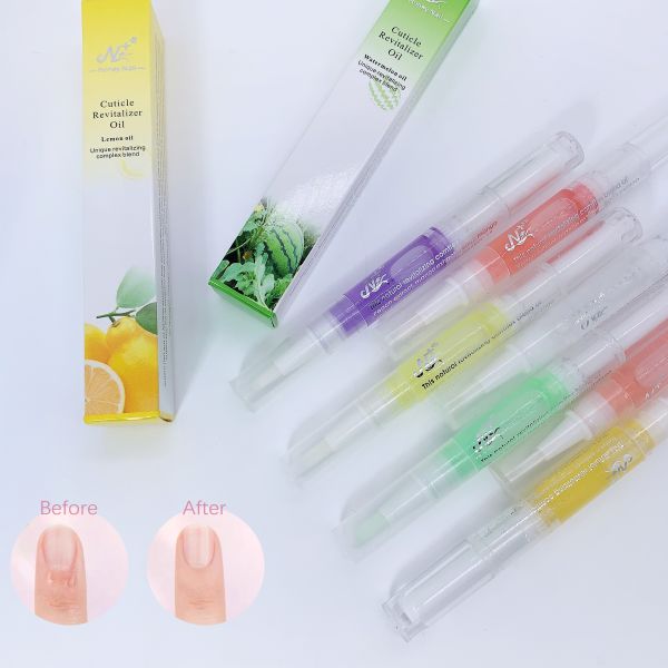 Private Label Fruity Smell Nails Moist Cuticle Revitalizer Oil 15 Styles Soften Brush Nail Care Private Label Cuticle Oil Pen