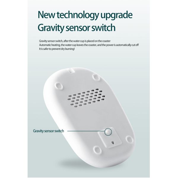 2023 Hot Sell Smart Ceramic Sublimation Coffee Cup Mugs, Constant Temperature 55 Degree Usb Electric Coffee Mug Warmer