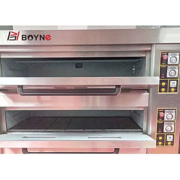 Gas One Deck Three Trays Baking Oven Stainless Steel for Restaurant
