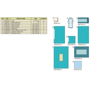 Quality OEM Lamino Spinal Drape Medical Head Drape For Surgery for sale