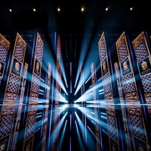 Transparent Folding Outdoor Sliding LED Screen Aluminum Alloy