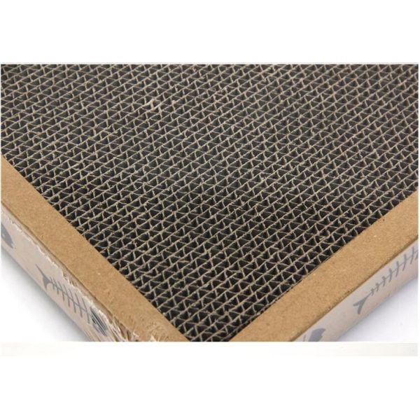 Playing Cat Scratch Board Durable , Cat Scratcher Cardboard With Refills