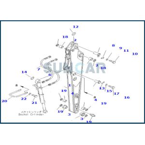 China 707-99-38710 7079938710 Arm Cylinder Service Kit Fits PC128UU-1 KOMATSU on sale