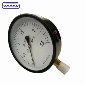 150mm 6" Precision Pressure Gauge Bottom Connection Black Steel