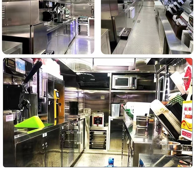 Wecare Food Van Car Food Carts Manufacturers Fully Equipped Mobile Concession Trailer