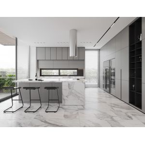 Customized Lacquer Kitchen Cabinets Design In Matt / High Gloss Finishes