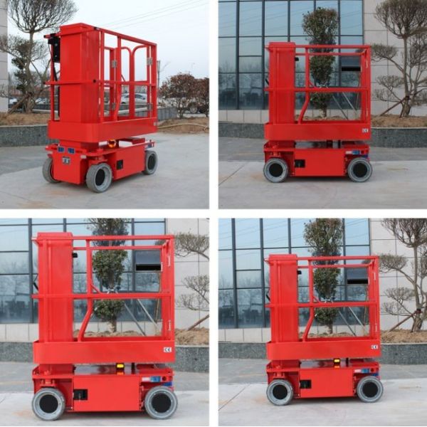 Self-Propelled Vertical Boom Lifter Electric Man Lifting Platform 5.6m 6.8m 8m