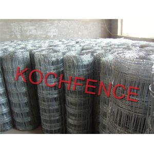 Low Carbon Steel Hog Wire Fence Panels , 8 Ft Field Fence Wiht 1''-4'' Aperture