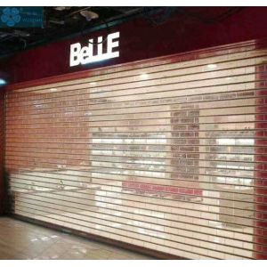 Motorized 220V 1.5mm Slat Clear Roller Shutters