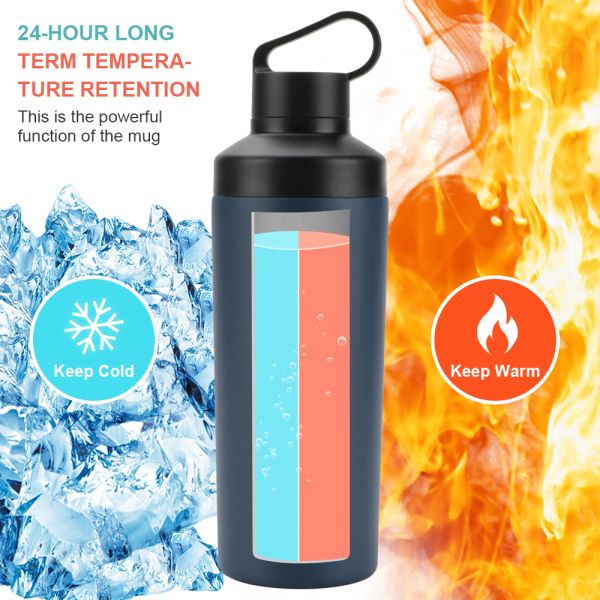 Hight Quality Custom Logo 530ml Metallic Thermo Vacuum Flasks Stainless Steel Insulated Sports Water Bottle