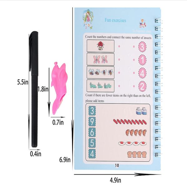 Education Genre Copybook Set 4 pcs Reusable Writing Tools for Children's Practice