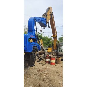 750kg Arm Excavator Mounted Pile Driver for 18m Max Pile Length Piling