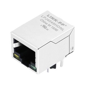 China WE MIC66211-5171T-LF3 Compatible LINK-PP LPJ4049HDNL 10/100 Base-T Tab Down Yellow/Green Led 1 Port POE RJ 45 Sockets on sale
