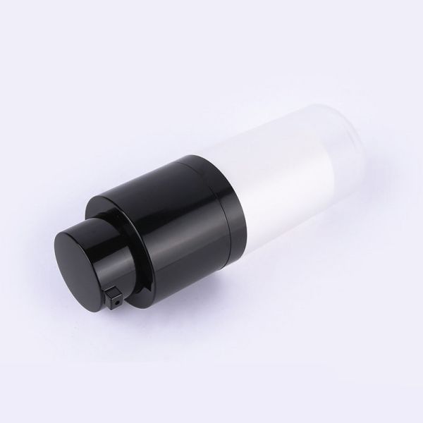 Buy Forsted 15ml 30ml 50ml Plastic Bottles For Cosmetics With Black Pump PMMA Material at wholesale prices