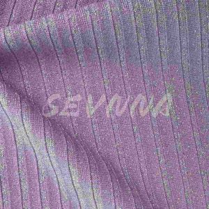 Cool Touch Lightweight Recycled Nylon Fabric Circular Knit Stripe 73% Recycled