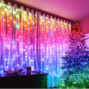 China Multiple LED Scene Modes RGBW Intelligent Controlled Curtain Lights With Adjustable Brightness on sale