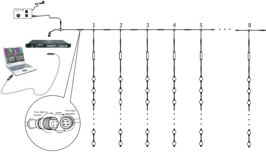 50mm DC24V 4pcs SMD5050 DMX LED Light Wateproof IP67 rgb LED pixel Ball