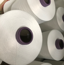 Buy Smooth White Polyester Ring Spun Yarn Textured Customized Service at wholesale prices