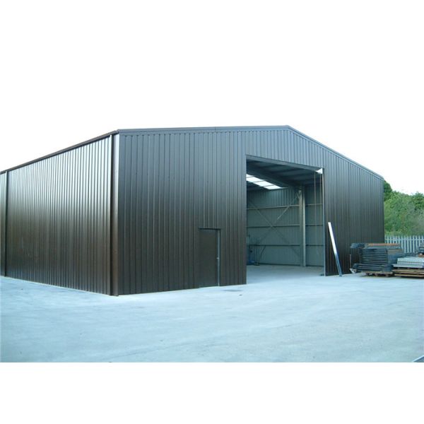 Custom Design Sandwich Panel Steel Frame Storage Buildings For Farm Wind