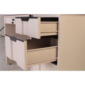 Metal Top Steel Executive Desk With Two Pedestals Steel Modern Office Table