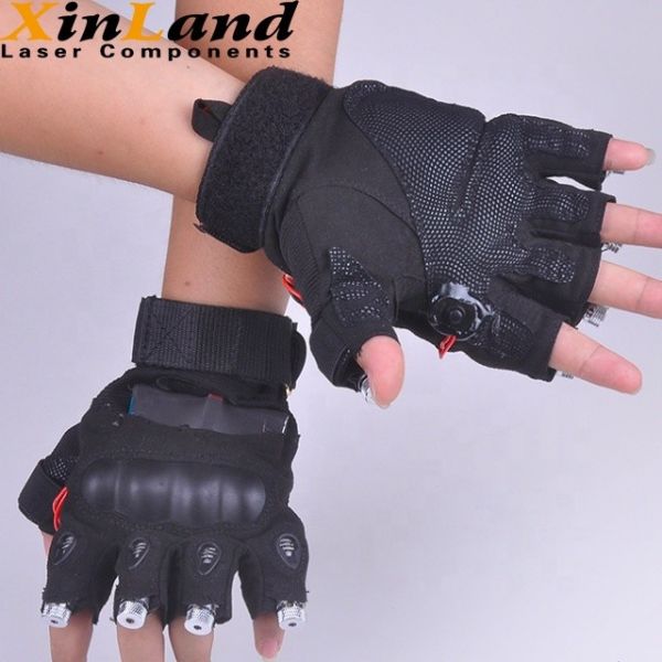 Blue Beam Gloves Disco Laser Lights 450nm Nylon Material For Festival