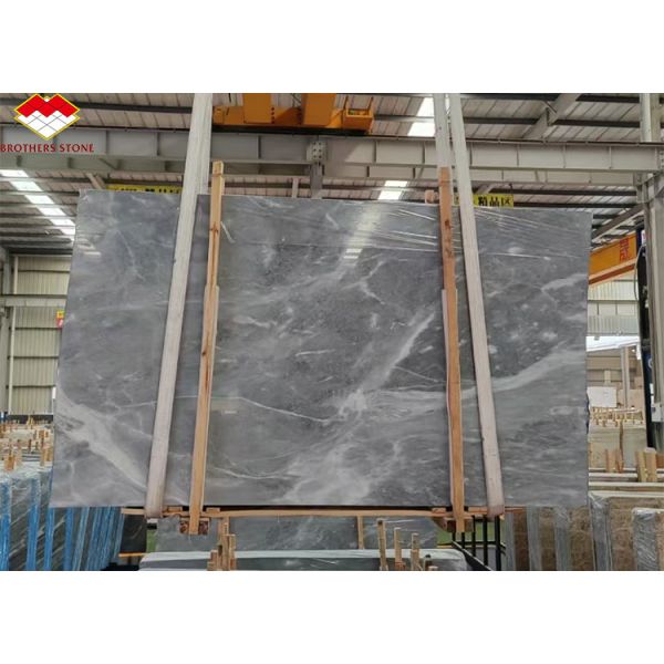 Buy Popular Space Grey Marble Big Slab for Modern Light Gray Stairs in House and Hotel at wholesale prices
