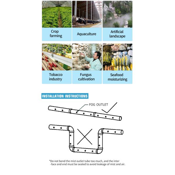 20KG/H Warehouse Workshop Mushroom Industrial Ultrasonic Humidifier Farm Air Humidifier Industrial Humidifier for Plants