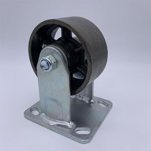 4 Inch Black Cast Iron Rigid Caster Wheels