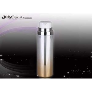 Quality 50ml Airless Pump Bottles Rendering Yellow SAN Foundation Pump Bottle for sale