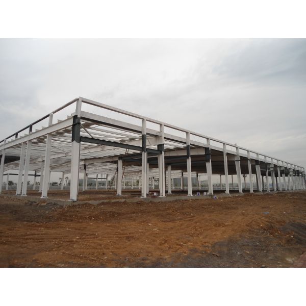 Low Maintenance Industrial Steel Building with High Strength Bolt Connection and