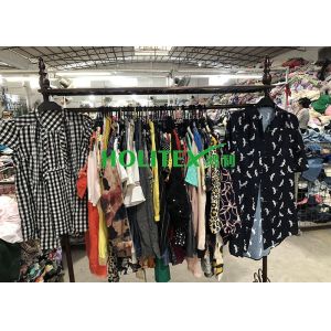 Summer Used Womens Clothing American Style Second Hand Cotton Blouse