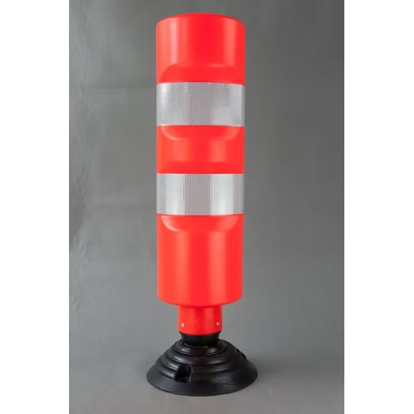 830mm Flexible Spring-Back Traffic Bollard with High Visibility Reflective Design for Road Safety