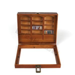 Wooden Anxiety Bookshelf, Shake off Your Anxiety, Wooden Display Shelf