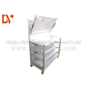 Aluminium Profile Tote Cart Turnover Trolley Anti - Rust Robust Design