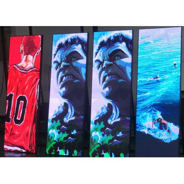 320x160mm Module Size LED Poster Display with 1R1G1B Color Configuration and P1.86mm Pitch