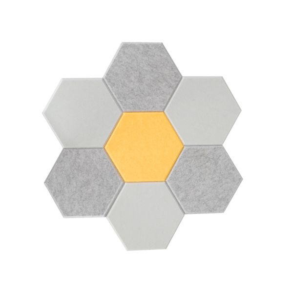 Buy A1 Fireproof Hexagonal Acoustic Wall Panels Polyester at wholesale prices