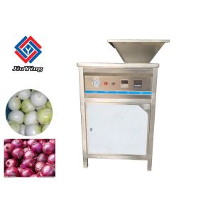 Professional Onion Processing Equipment , Lower Power Garlic Peeling Machine