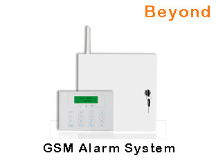Buy LCD GSM Metal Case Commercial Alarm System with 8 Wired zones 31 Wireless zones at wholesale prices