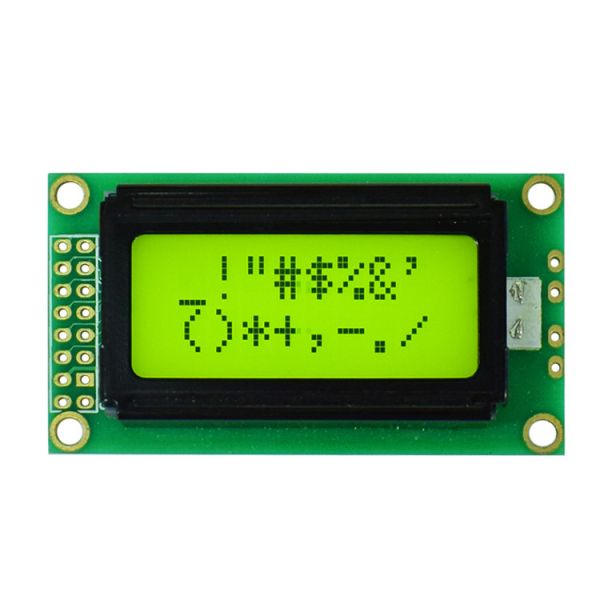 Buy 8*2 Character Type Dot Matrix LCD Module 1.5" In Flat Rectangle Shape at wholesale prices